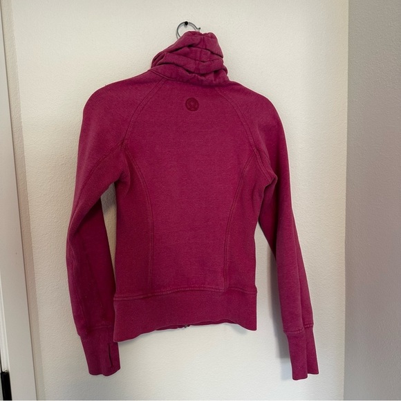 Lululemon Cuddle Up Full Zip Jacket Sparkly Pink Size 2 Women’s Side Pockets - Picture 8 of 14
